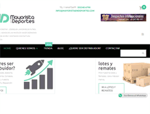 Tablet Screenshot of mayoristaendeportes.com